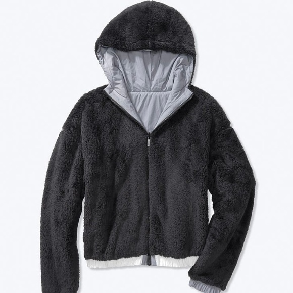 Victoria's Secret Pink Reversible Teddy Jacket NWT Size XS - Picture 5 of 15